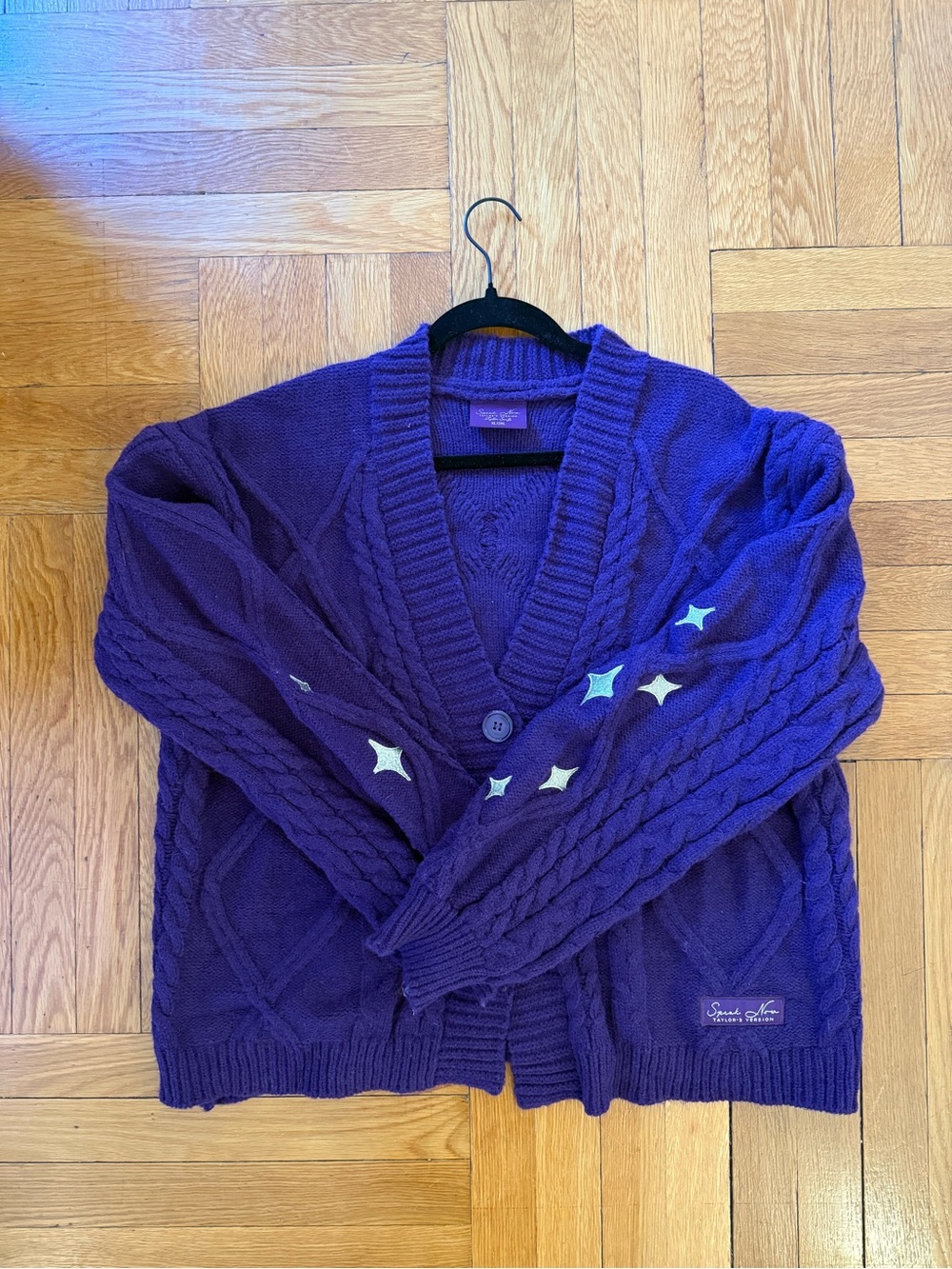 Taylor Swift Speak Now (Taylor’s Version) Purple Cardigan Official Merch w Stars